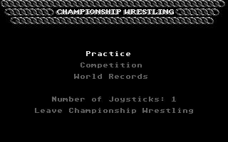 Championship Wrestling screenshot 4 for Atari ST